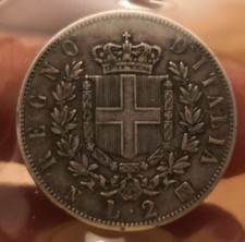2 Lire 1863 Naples Coat of