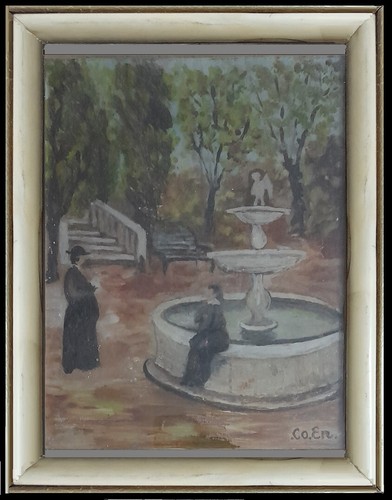 Arte naif prete suora - suora, alla