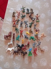 LOTTO SOLDATINI PLASTICA ANNI '60/70 WEST II GUERRA MONDIALE RICAMBI ECC