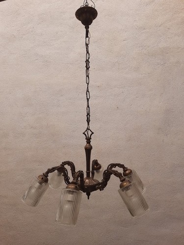 Lampadario vetro lampade - lampadario, in