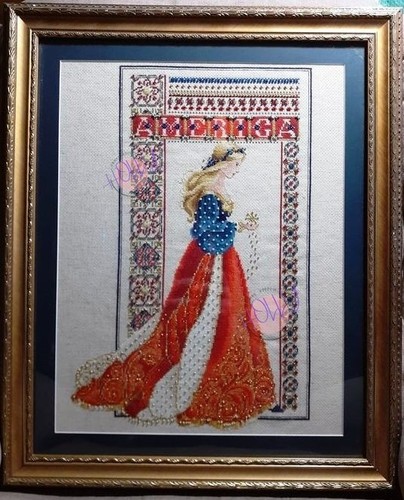 New cross stitch pattern lady - stitch,