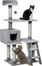 Tiragraffi Palestra per Gatti Multilivello Con Casetta Scala Piattaforme, Pali i