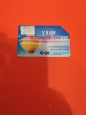 SCHEDA TELEFONICA SERIE TROTTOLE SE TI GIRA DI COLPIRE USATA G 315 AG 115