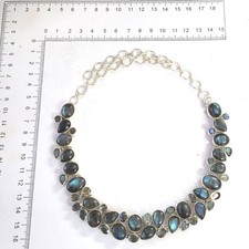 Collana cab labradorite