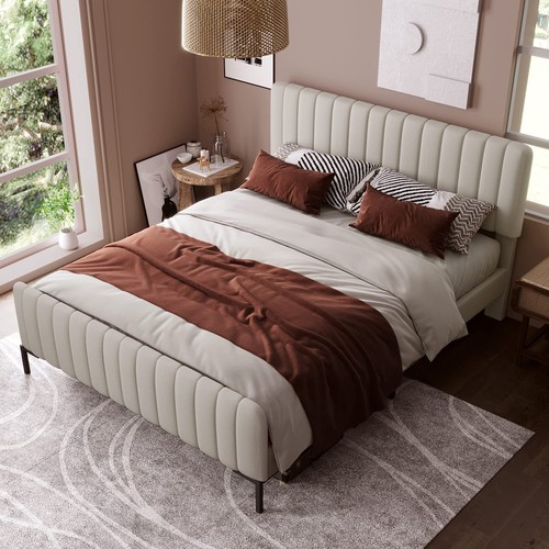 Letto matrimoniale imbottito
