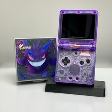 👾 Nintendo Game Boy Advance SP – Custom Gengar – IPS V5 Display New Battery!