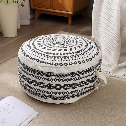 Unstuffed round pouf covers - pouf,