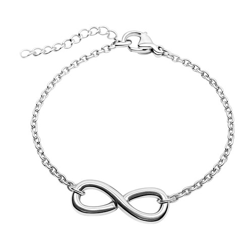 Bracciale infinito acciaio - infinito, ∞