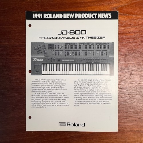 Vintage roland 800 original - roland, jd-800