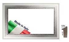 Cornice Bianca filo Argento a