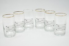 Set di 6 Bicchieri Pubblicitari In Vetro Birra Tuborg anni 70