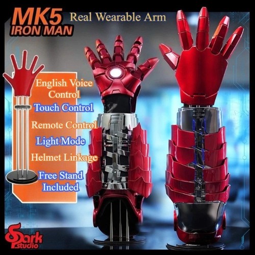 Iron man mk5 guanto - guanto, braccio