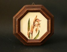 QUADRETTO / CORNICE IN LEGNO / OTTAGONALE / VINTAGE ARTIGIANATO FIORENTINO 09