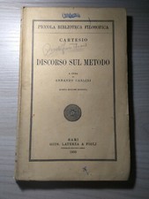 Discorso sul metodo CARTESIO DESCARTES Bari Laterza 1950 filosofia