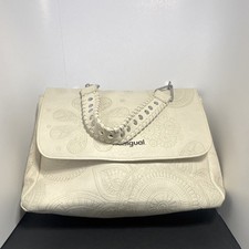 Desigual Ivory Floral Satchel
