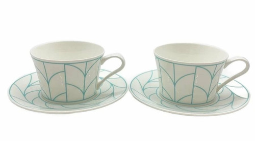 Set tazze piattini foglia di - tazze,