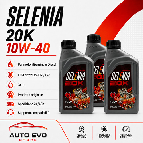 Selenia 20k 10w40 olio - 20k,