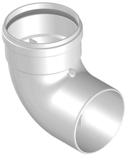 Curva pps bianco f ø80 - 87°,
