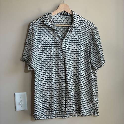 Zara camicia stampa geometrica - zara,