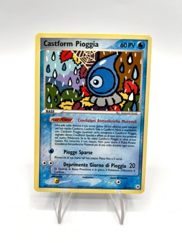 Carta pokemon castform pioggia - carta,