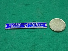 LORIOLI FRATELLI STEMMA LOGO FREGIO EMBLEMA BADGE IN METALLO SMALTATO (M1)