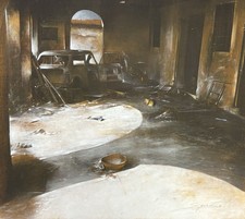 Dipinto Olio Su Tavola Antonio
