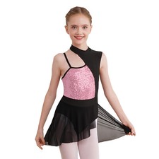 Bambina Abito da Pattinaggio Artistico sul Ghiaccio Vestito da Balletto Ballo 