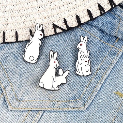 Naughty rabbit spilla - rabbit,