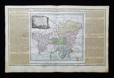 1766 DESNOS FOLIO mappa AUSTRIA, VIENNA, GERMANIA, STIRIA, EUROPA CENTRALE, CARINZIA