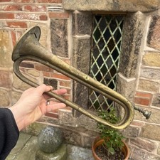 Corno a tromba vintage ottone