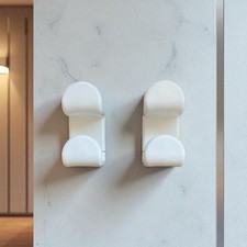 2 PORTABITI GEDY Design Ambrogio Rossari 1980 ATTACCAPANNI Made Italy Robe Hooks