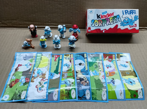 Serie completa kinder puffi - serie,