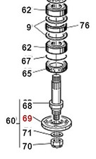 Flangia portalame rasaerba
