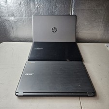 Lotto 3 laptop HP Pavillion, Samsung e Acer Chromebook solo parti di ricambio 