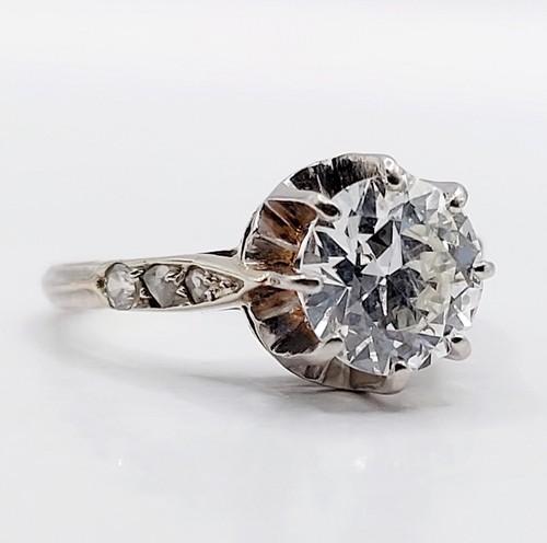 Anello solitario art deco oro