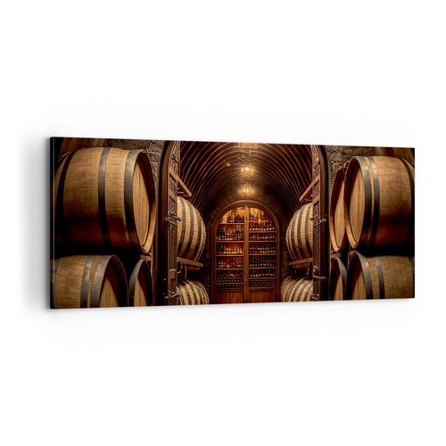 Quadro tela 100x40cm vino - quadro,