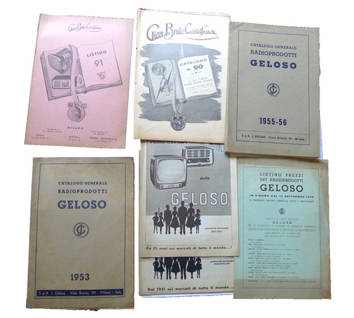 Lotto cataloghi anni geloso - lotto,