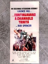 Locandina CONTINUAVANO A CHIAMARLO TRINITA' Bud Spencer TERENCE HILL Poster 1971