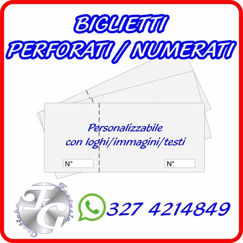 Biglietti perforati numerati - biglietti,