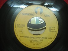 LUCIO BATTISTI IO VORREI NON VORREI,,,,7" JUKE BOX +FONDO STOCK LOOK UNPLAYED
