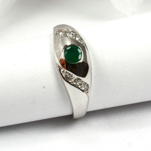 Anello 585 oro bianco - anello,