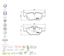 PASTIGLIE FRENO POSTERIORI BMW