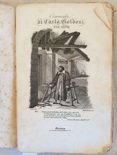 RACCOLTA DELLE COMMEDIE DI CARLO GOLDONI L’UOMO PRUDENTE RAGGIRATORE MORBINOSE