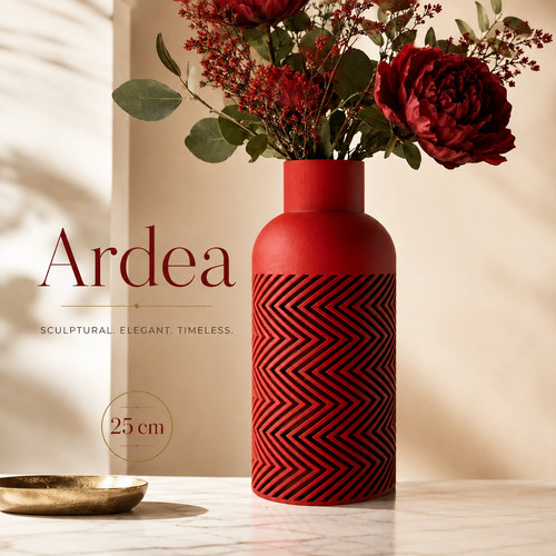 Vaso design ardea - vaso, rosso