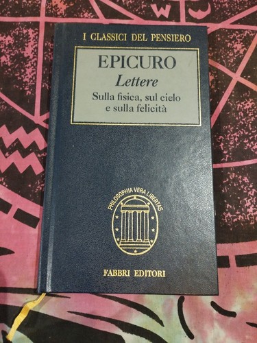 Libro epicuro lettere fisica - epicuro,