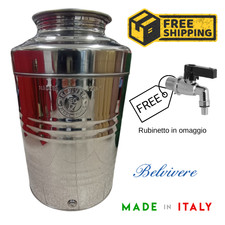 CONTENITORE BIDONE FUSTO X OLIO IN ACCIAIO INOX 50 LT BELVIVERE