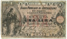 1 LIRA FIDUCIARIO BANCA
