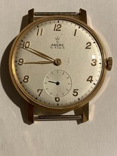 orologio vintage uomo carica manuale Ancre 15 Rubis. Funzionante Revisionato