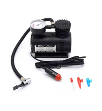 MINI COMPRESSORE PORTATILE AUTO MOTO BICI CANOTTI PALLONE 12V 220V ACCENDISIGARI
