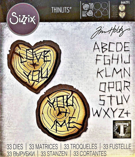 Fetta legno alfabeto - di, e